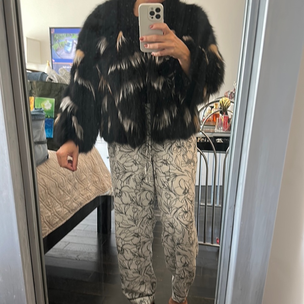 Fun fur coat